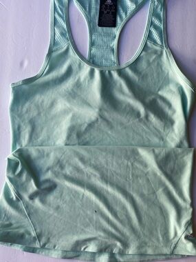 adidas Mint Green Racerback Sports Tank Top